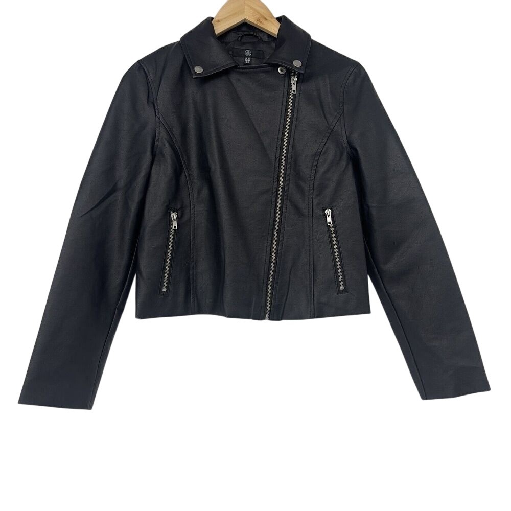 Missguided Ultimate PU Biker Jacket  Feminism‎ is for Everybody Print  Size 6